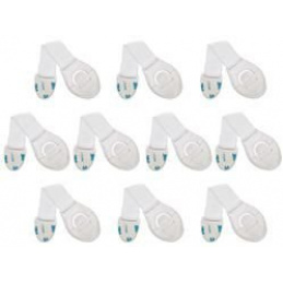 Sicherheitsbarriere an Schränken 10 Stück ISO 5192