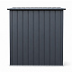 Aga Gartenhaus MR4057 – verzinkter Stahl, 1,5 m² – 163x182x89 cm - Schiebetür 61x165 cm – dunkelgrau – robust & witterungsbeständig – für Gartengeräte