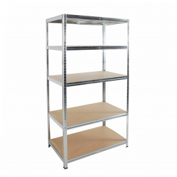 Linder Exclusiv Steckregal, Werkstattregal,Schwerlastregal, Lagerregal, Metallregal 180x90x40 cm, 5 Böden, raglast gesamt 875 kg