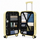 Aga Travel Handgepäck, Reisekoffer MR4671 Beige, Hartschale, TSA, 4 Rollen, Teleskopgriff