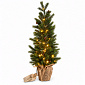 Aga Künstlicher Weihnachtsbaum im Blumentopf 70 cm verschneit mit LED-Beleuchtung