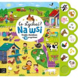 Aksjomat Co słychać? Na wsi Książeczka dźwiękowa z przyciskami  KS0852 uniwersalny