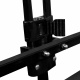 Aga Bollerwagen Gartenwagen faltbar mit Griff & Getränkehaltern bis 100 kg, Handwagen Outdoor MR 4611 Black
