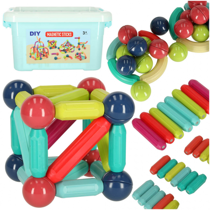 Aga Magnetische Würfel für Kleinkinder 50 Elemente