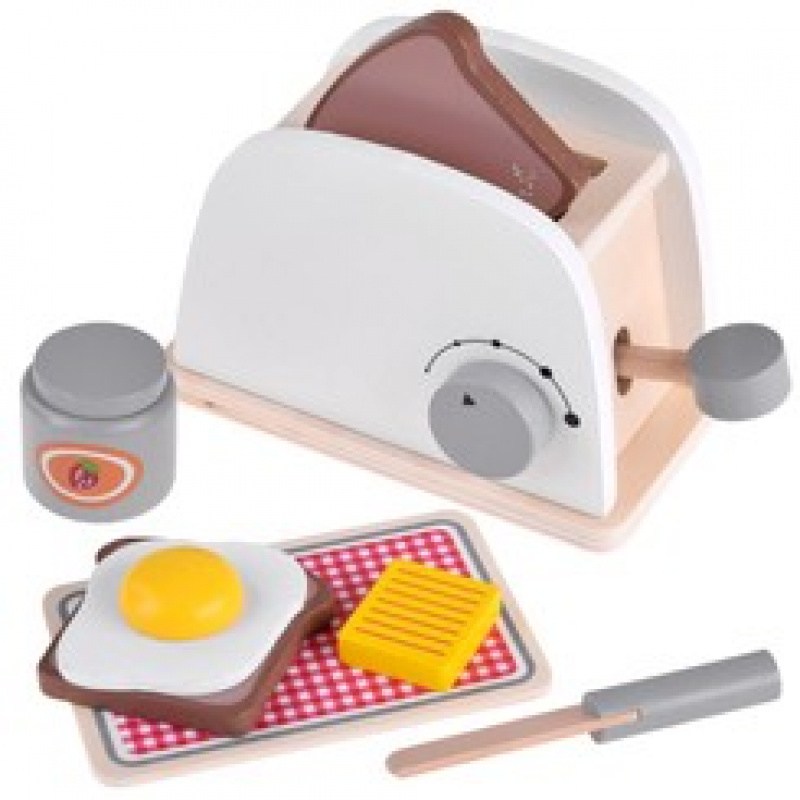 Holztoaster für Kinder mit Zubehör ZA4122
