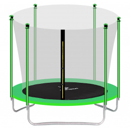 Aga SPORT FIT Trampolin 180 cm Hellgrün + inneres Schutznetz