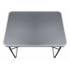 Aga Campingtisch klappbar Gartentisch 70x50x60 cm – Aluminium-Klapptisch mit MDF-Platte & Tragegriff – stabil, wetterfest & kompakt – für Camping, Garten & Reisen Grau