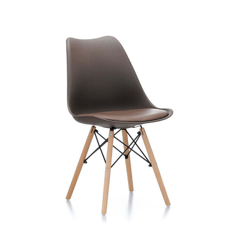 Aga Esszimmerstuhl MR2035Brown, Skandinavisch Design Küchenstühle Stuhl Braun