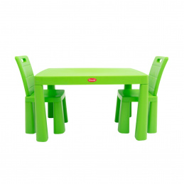Doloni Kinderset Tisch + 2 Stühle Grün