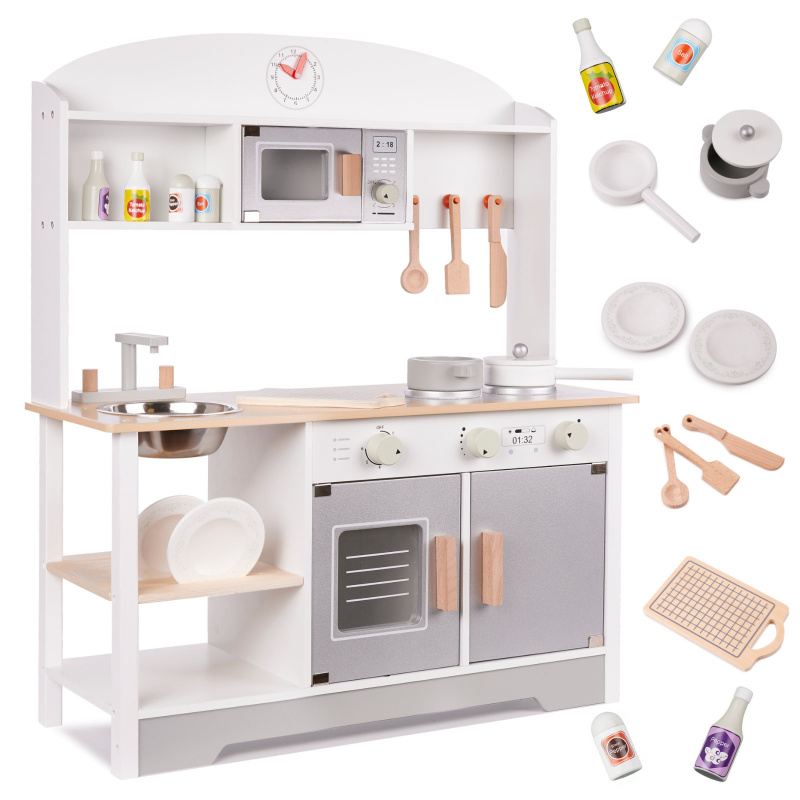 Aga Kinderküche aus Holz MDF MODERN CLASSIC + Zubehör