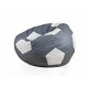 Aga Sitzsack Relaxationbag BALL XXXL Weiß - Grau + Fußstütze