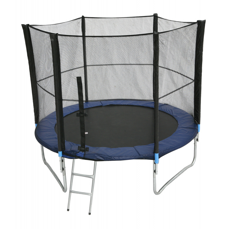 Linder Exclusiv Trampolin XXL 244 cm 8 ft + Schutznetz + Leiter + Abdeckung