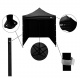 Aga Pavillon, Pop-up-Pavillon, Partyzelte, Faltpavillon  2x2m Schwarz