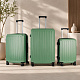 Aga Travel Kofferset 3 Teilig Hartschale Leicht ABS+PC Reisekoffer Haltbar Trolley Handgepäck Sets mit TSA Schloss und 4 Rollen MR4668 Grün