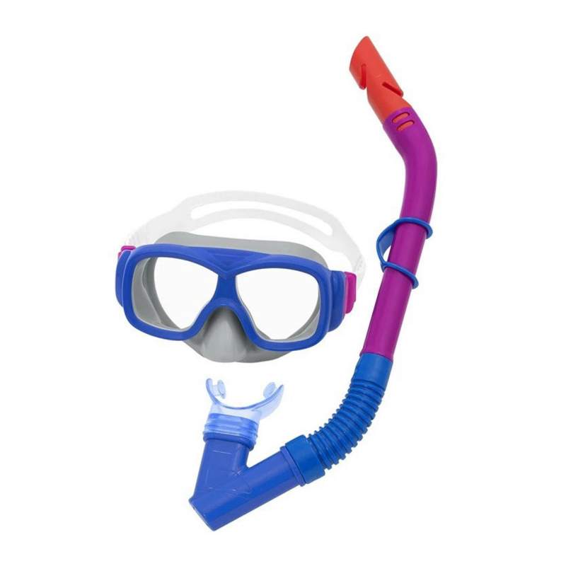 Bestway Tauchset Maske und Schnorchel Blau/Violett