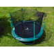 Aga SPORT FIT Trampolin 180 cm 6 ft Dunkelgrün + inneres Schutznetz