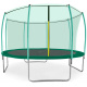 Aga SPORT FIT Trampolin 366 cm 12 ft Dunkelgrün + inneres Schutznetz