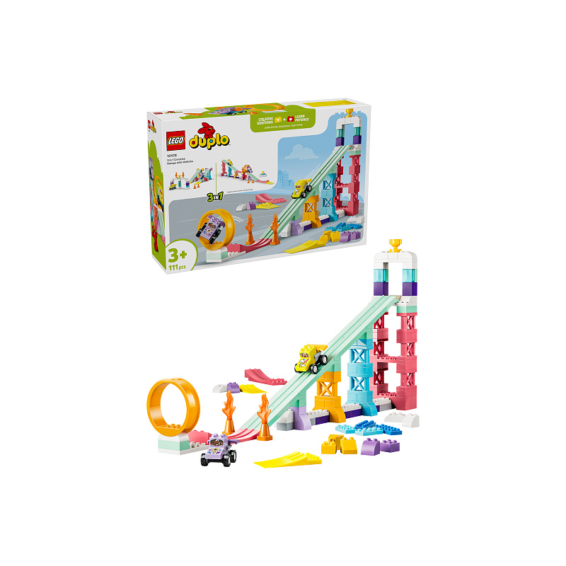 LEGO® DUPLO® 10478 Kreative Sprungschanzen mit kleinen Flitzern 3-in-1-Set