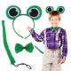 Kostüm Stirnband Fliege Schwanz Set Frosch