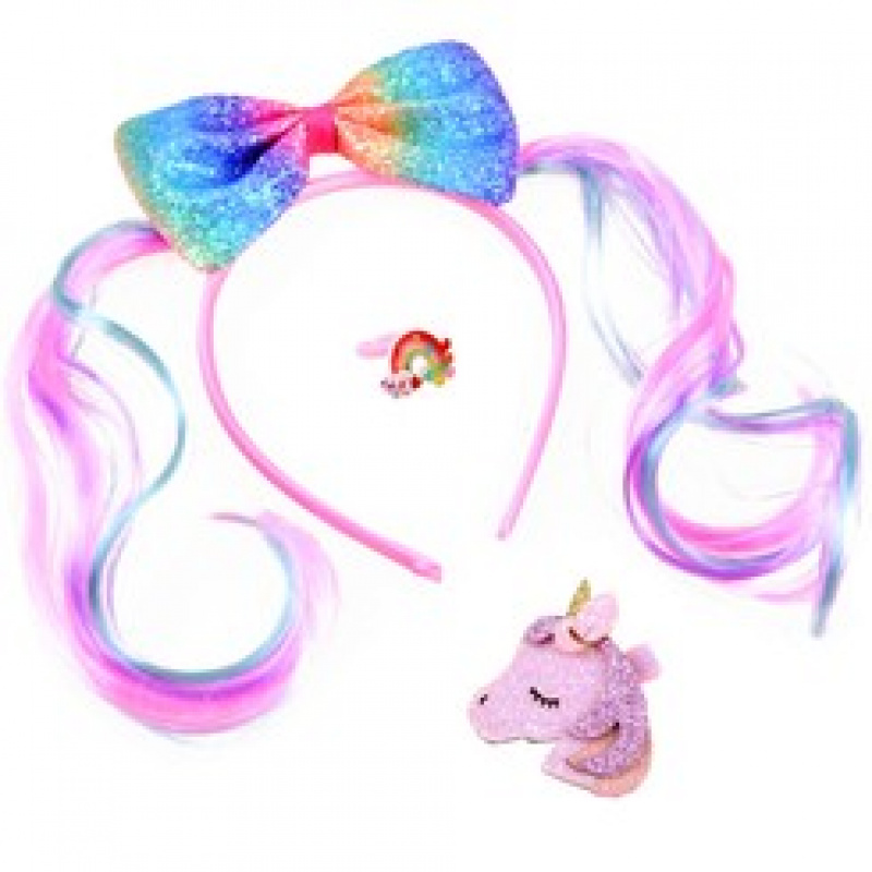 Glitzerndes Stirnband mit Schleife für Pony ZA3795