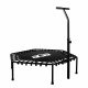 Aga FITNESS Trampolin 130 cm Schwarz + Griff