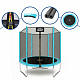 Aga SPORT TOP Trampolin, 180 cm 6 ft Hellblau, Kindertrampolin, Gartentrampolin mit Sicherheitsnetz  + Schutznetz