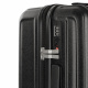Aga Travel Kofferset 3 Teilig Hartschale  ABS+PC  Reisekoffer Haltbar Trolley Handgepäck Sets mit TSA Schloss und 4 Rollen  MR4667 Schwarz