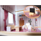 Aga MDF Holzpuppenhaus + Möbel 78cm schwarz LED