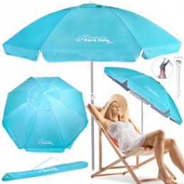 Parasol Plażowy Ogrodowy Chalkidiki Para SoleSun UPF50 240cm ŁAMANY SP0810 uniwersalny