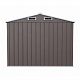 Aga Gartenhaus 236x190x174 cm Graubraun