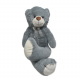 Aga4Kids Teddybär  Kuscheltier Stofftier  130 cm Grau