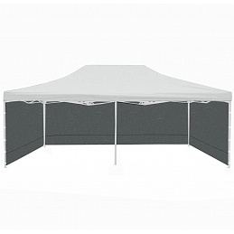 Aga Seitenwände für Verkaufsstand 3x6m Grau