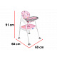 Aga Stillstuhl Hocker Stuhl 3in1 rosa