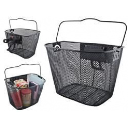 Lenkerkorb mit Clip Schwarz ISO 2355