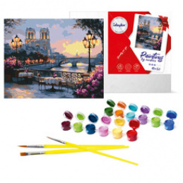 Zestaw do malowania po numerach Francuski krajobraz  KHO2905 40x50 AP0021 uniwersalny