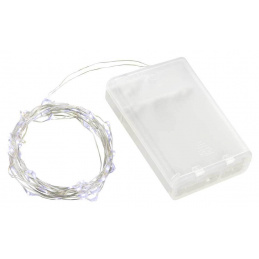 Linder Exclusiv Batteriebetriebene Kette 50 LED Kaltweiß