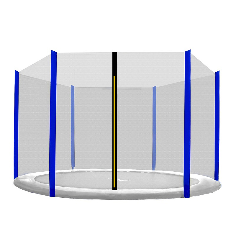 Aga Sicherheitsnetz für Trampolin 250 cm für 6 Stangen Schwarzes Netz / Blau
