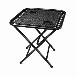 Aga Campingtisch MR52TB – Klapptisch 50x50x50 cm mit 2 Getränkehaltern – faltbar, stabil & wetterfest – kompakt für Camping & Reisen