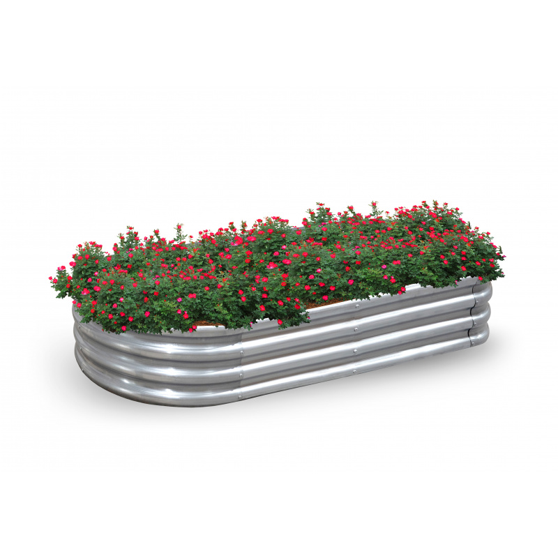 Aga Hochbeet aus verzinktem Stahl für Pflanzen 180x90x29 cm