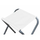 Aga Klassische Klapphocker - Leichtes Material Praktische faltbares Design - Weiss
