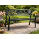Aga Metall-Gartenbank 125x53x77 cm