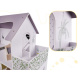 Aga Holzpuppenhaus + Möbel 70cm grau