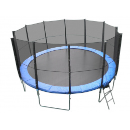 Linder Exclusiv Trampolin XXL 500 cm + Schutznetz + Leiter + Abdeckung