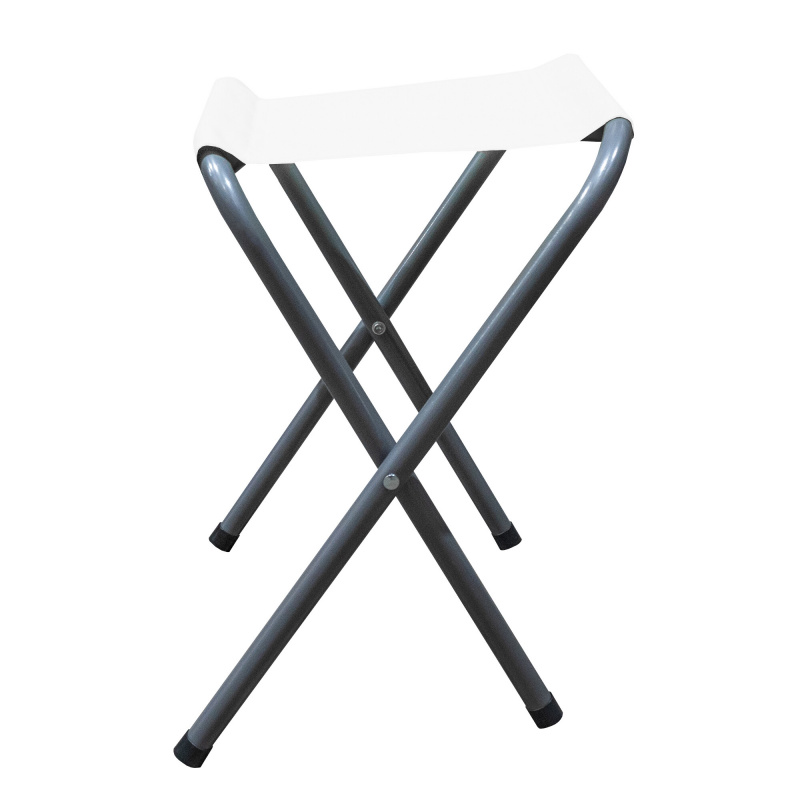 Aga Klassische Klapphocker - Leichtes Material Praktische faltbares Design - Weiss