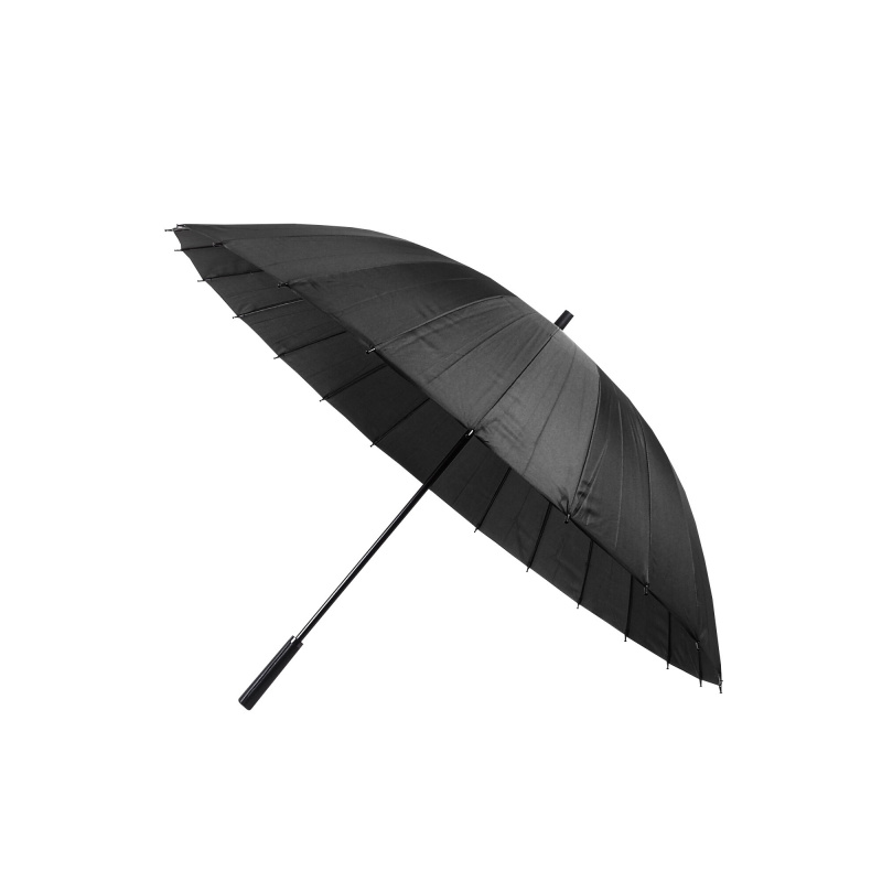 Aga Regenschirm, Klappschirm mit Automatik-Öffnung,  115 cm Schwarz, Stockschirm