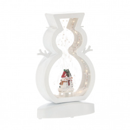 Aga Dekorative Weihnachts-LED-Lampe Schneemann