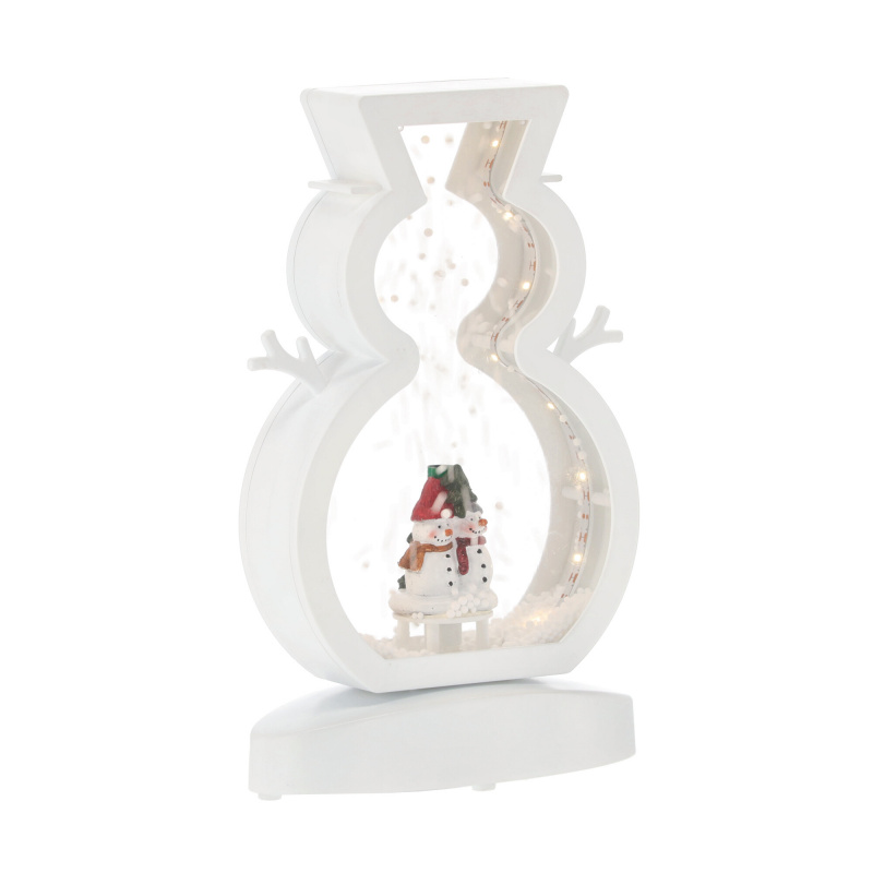 Aga Dekorative Weihnachts-LED-Lampe Schneemann