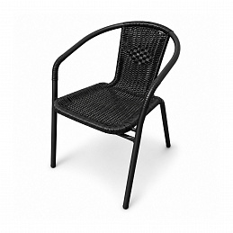 Aga Gartenstuhl RATAN Schwarz/Schwarz