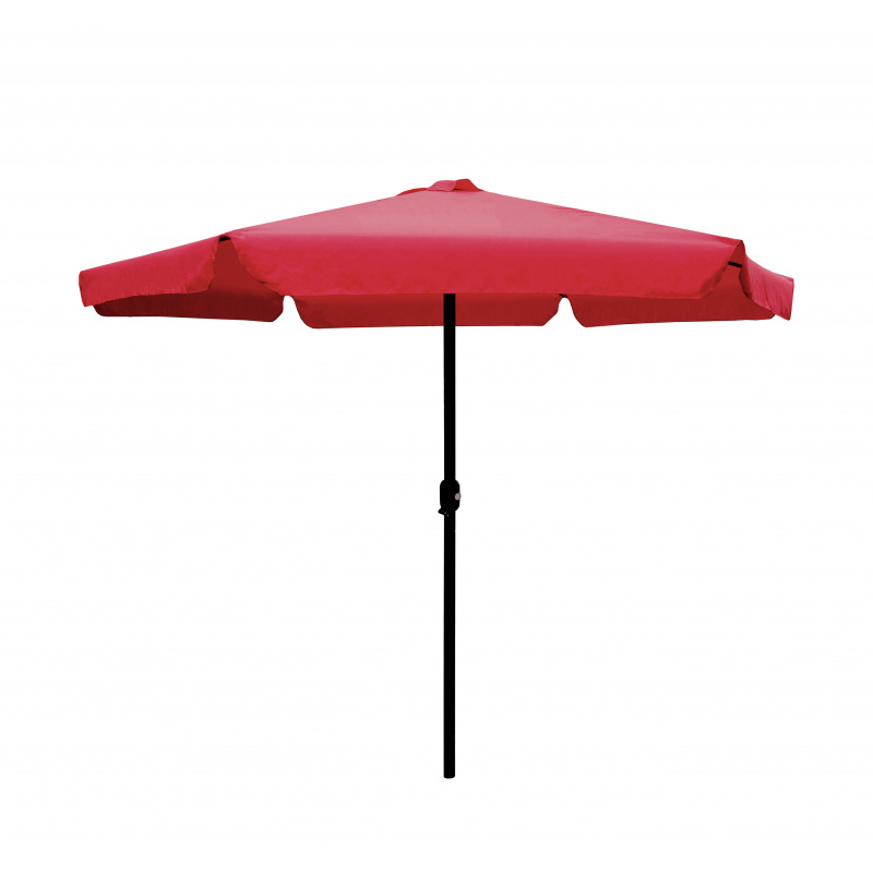 Linder Exclusiv Sonnenschirm, Gartenschirm Ø 300 cm,mit Kurbel,Burgund