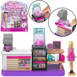 Mattel Mini Barbie Land Lalka cukierniczka + cukiernia i akcesoria ZA6041 C uniwersalny